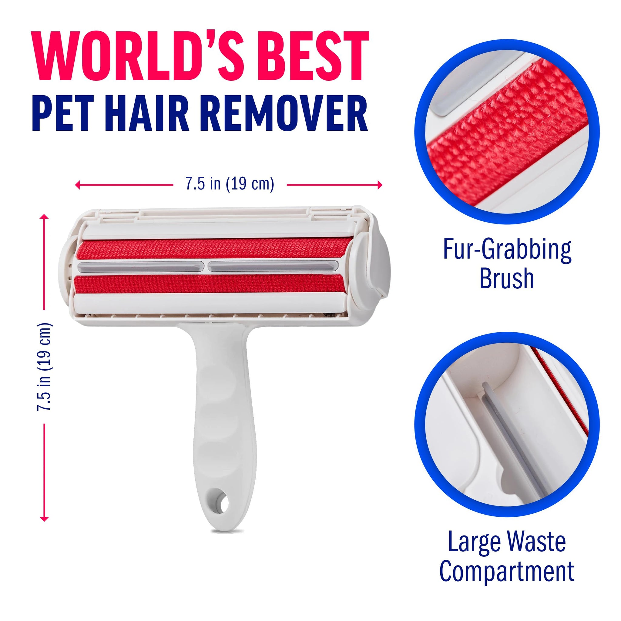 Pet Grooming Brush Easy to Clean