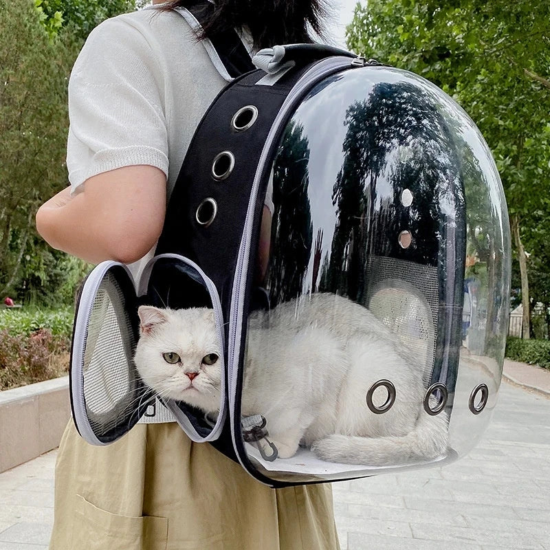 SpacePaws Transparent Pet Backpack