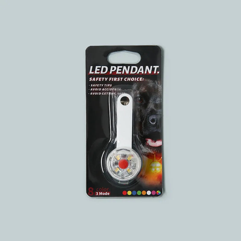 LED Pet Tracking Pendant – USB Rechargeable Safety Light