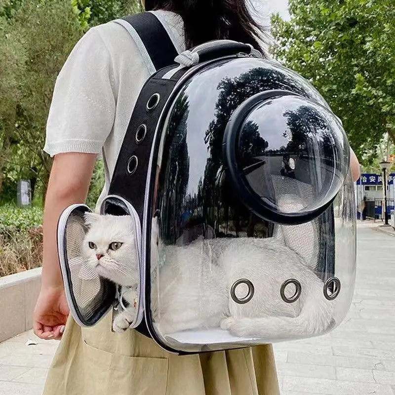 SpacePaws Transparent Pet Backpack