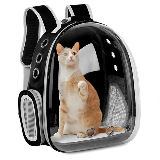 SpacePaws Transparent Pet Backpack