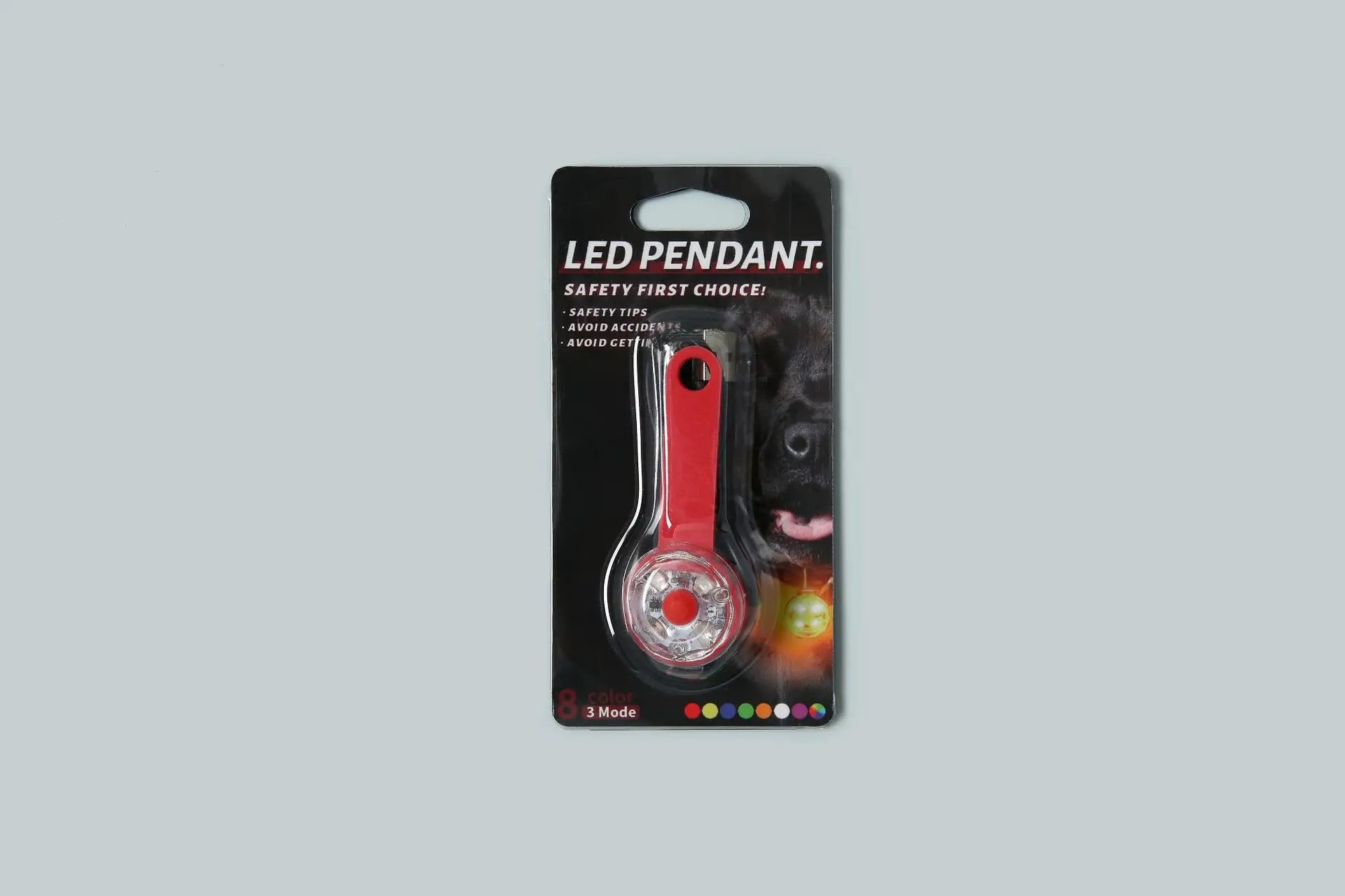 LED Pet Tracking Pendant – USB Rechargeable Safety Light