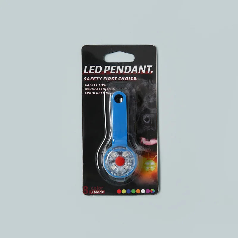 LED Pet Tracking Pendant – USB Rechargeable Safety Light
