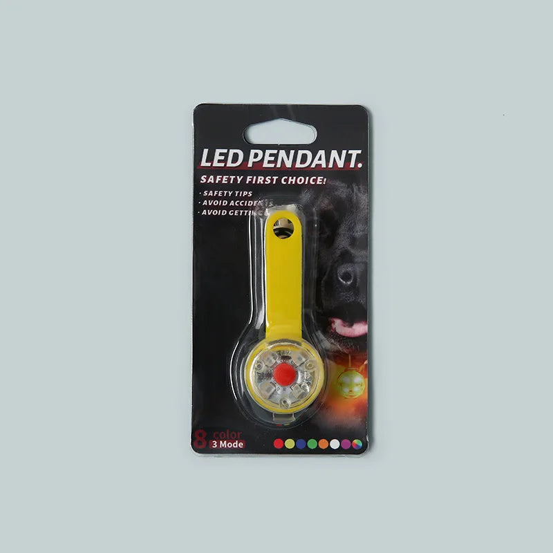 LED Pet Tracking Pendant – USB Rechargeable Safety Light