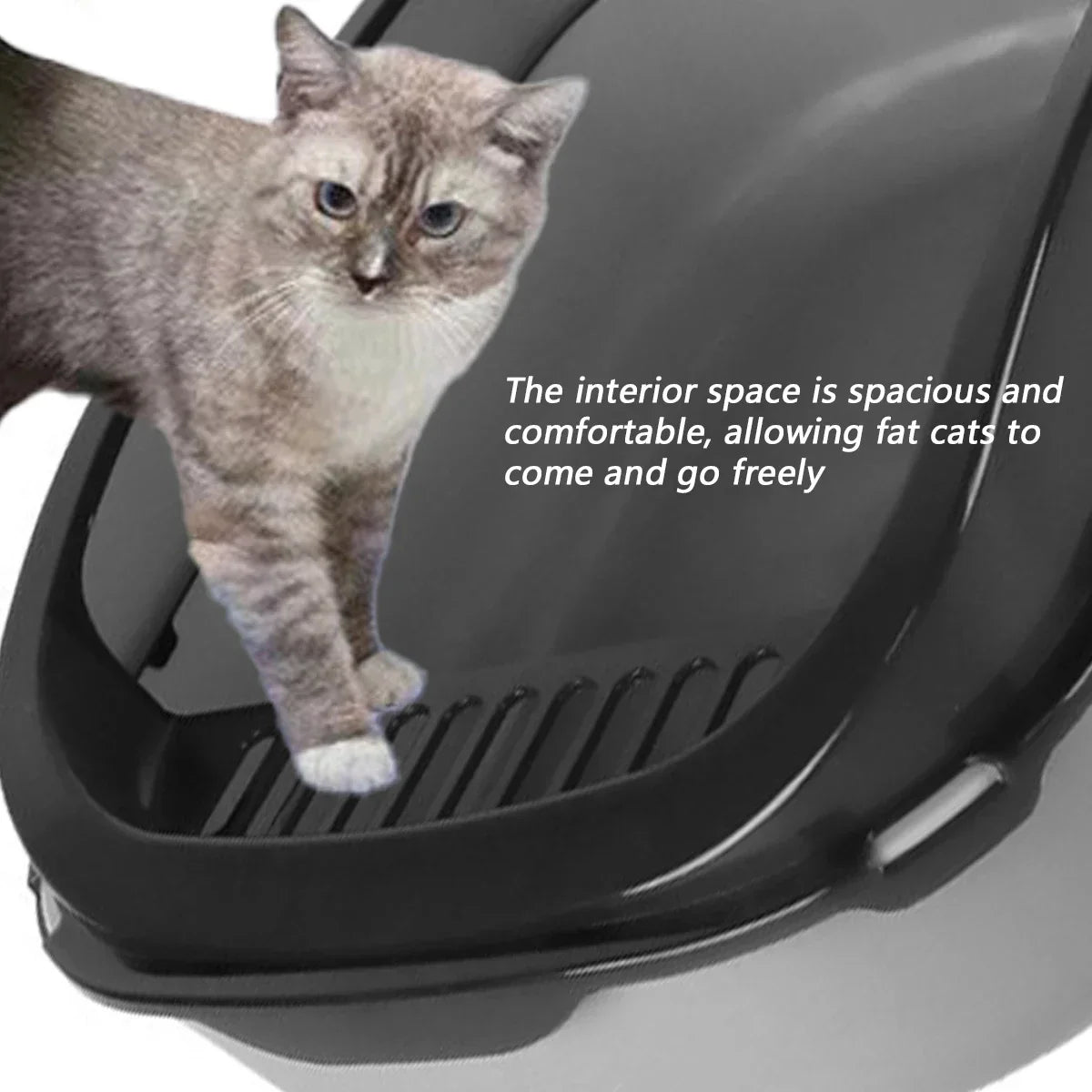 PurrClean Semi-Enclosed Litter Box